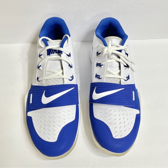 Nike Alpha Menace Turf Low Football Shoes Size 14.5 White Game Royal BV3997-101 - Picture 2 of 8